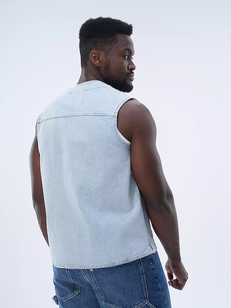 CALVIN KLEIN JEANS Jeansjacke hellblau