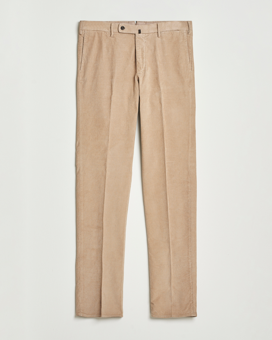 Incotex Regular Fit Baby Corduroy Trousers Beige