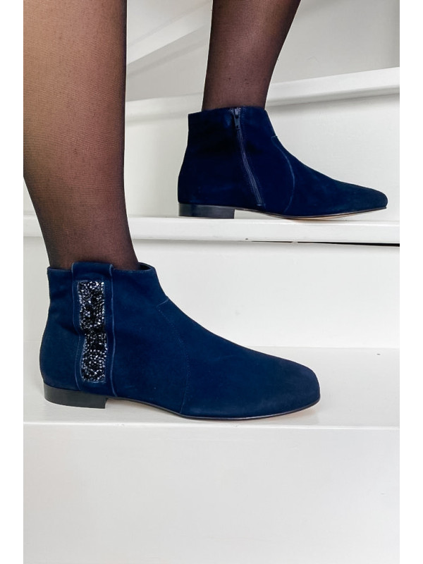 Bottines Lolita Peau Nuit - Reqins