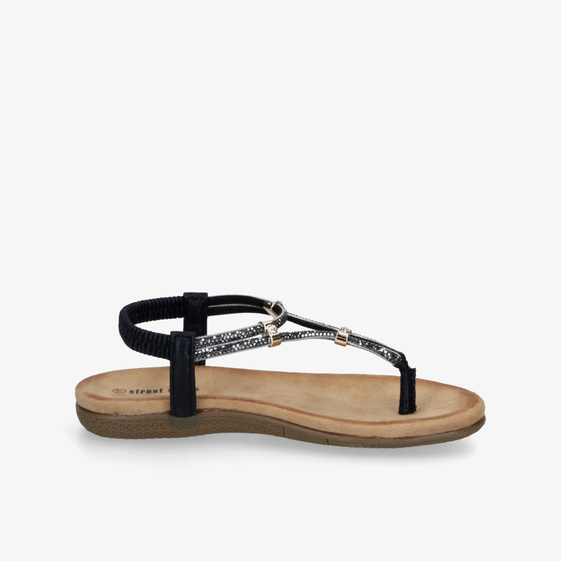 street shoes Damen Riemchensandalen schwarz