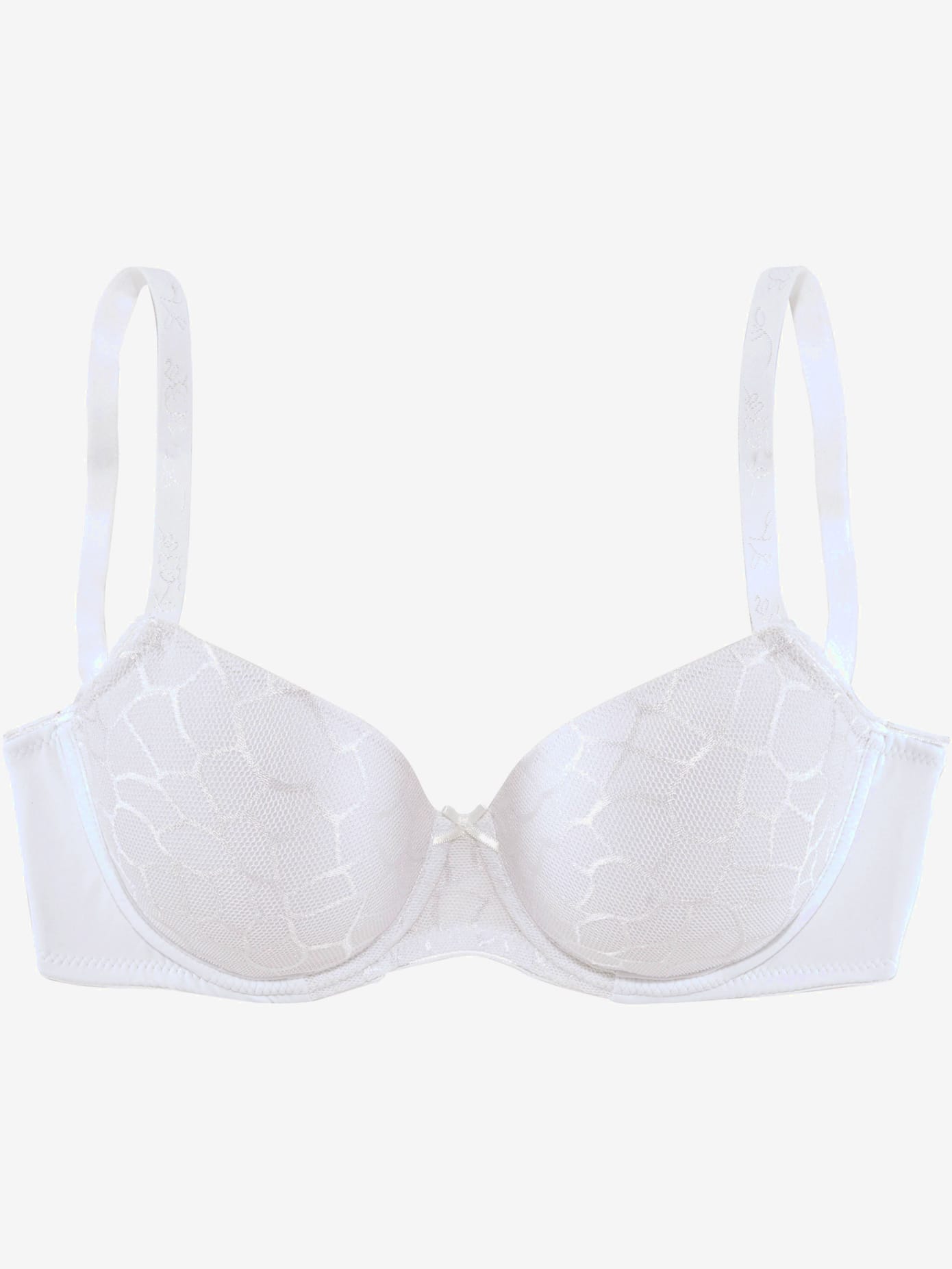 Soutien-gorge à coques tendance avec dentelle graphique