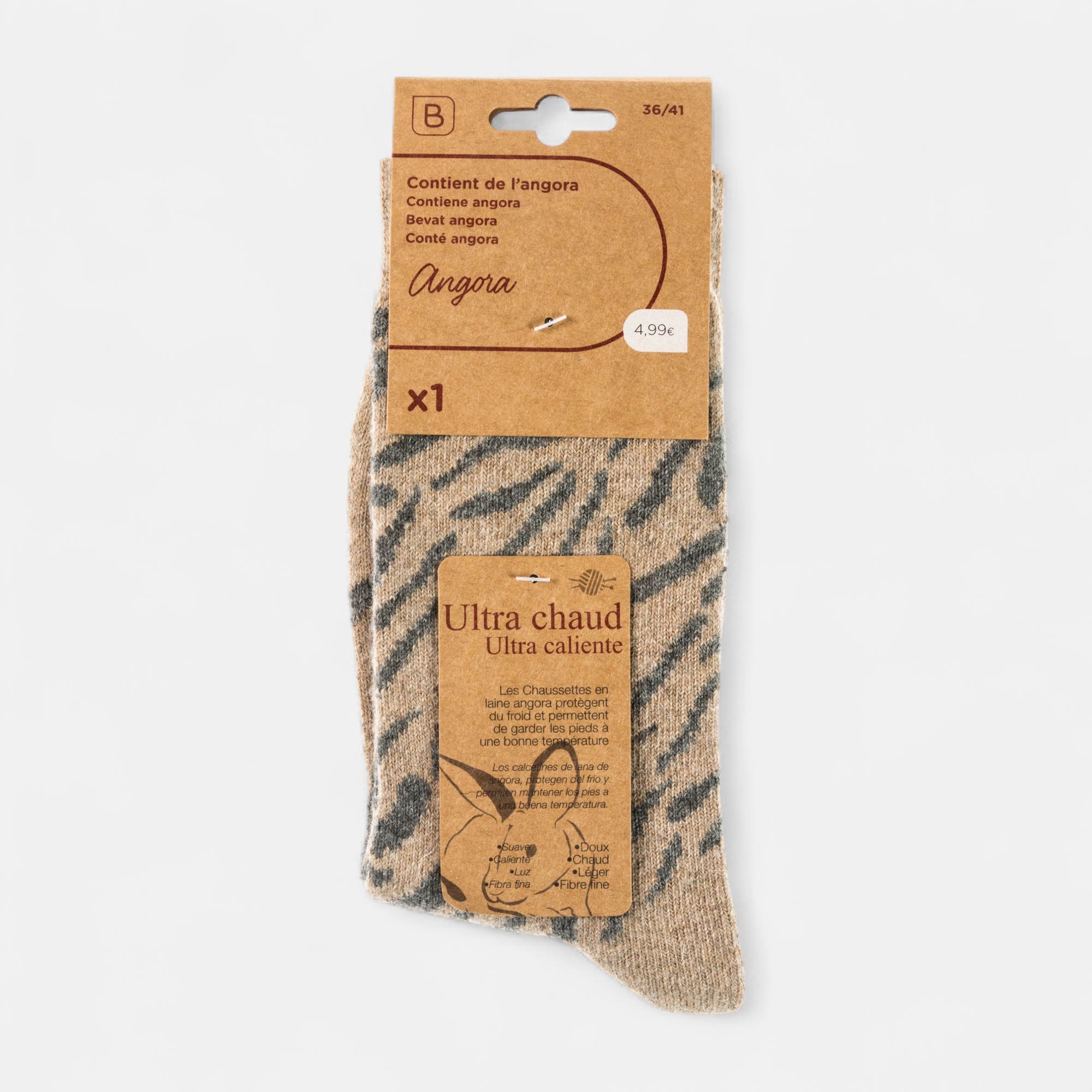 Chaussettes Femme beige