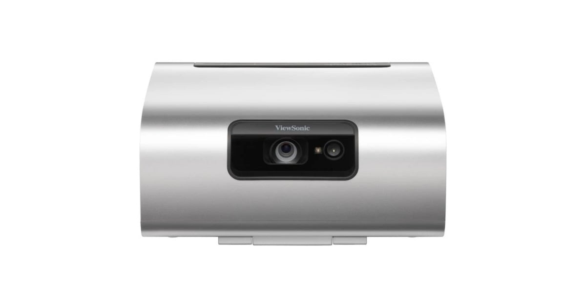 ViewSonicM10E Draagbare RGB Laser Slimme Projector met Harman Kardon Speaker​  (Zwart/zilver, 2200 ANSI Lumen)