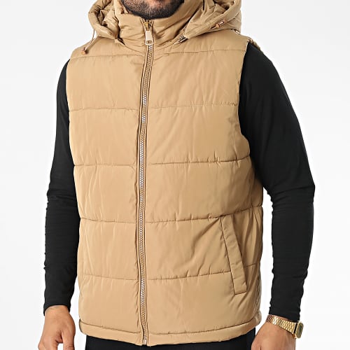 Doudoune Capuche Sans Manches M2209 Camel