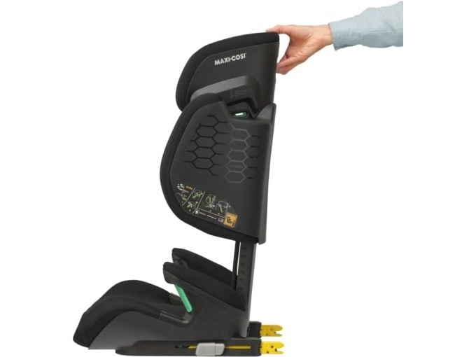 MAXI-COSI Kindersitz RodiFix M i-Size Basic Black Mitwachsender Kinderautositz Gruppe 2, 3