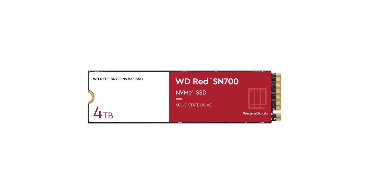 WDRed SN700, 4 TB SSD  (WDS400T1R0C, M.2 2280 S3-M, PCIe Gen3)