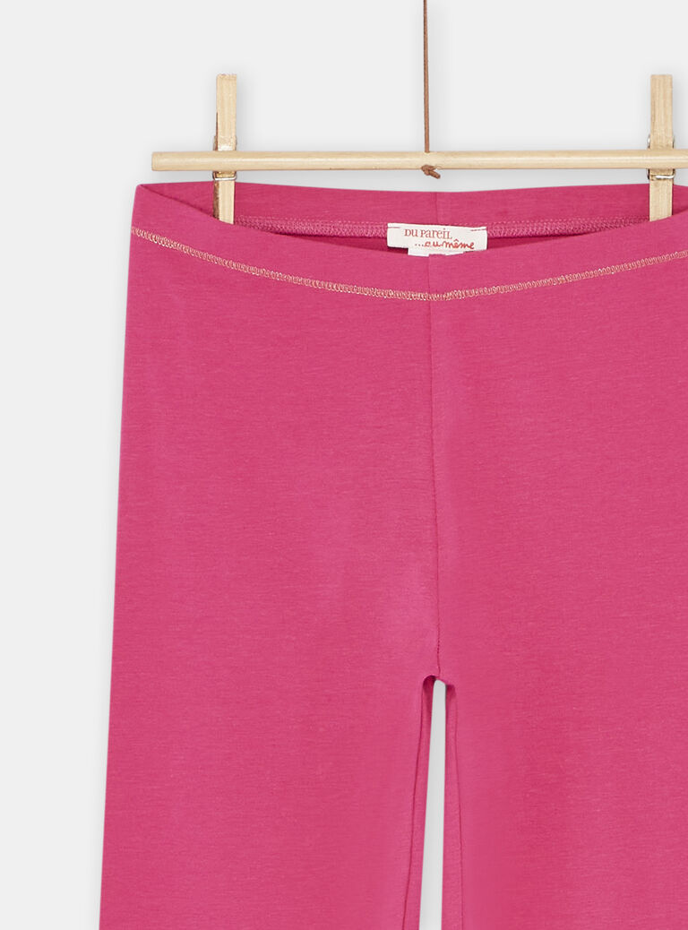 Legging fuchsia fille