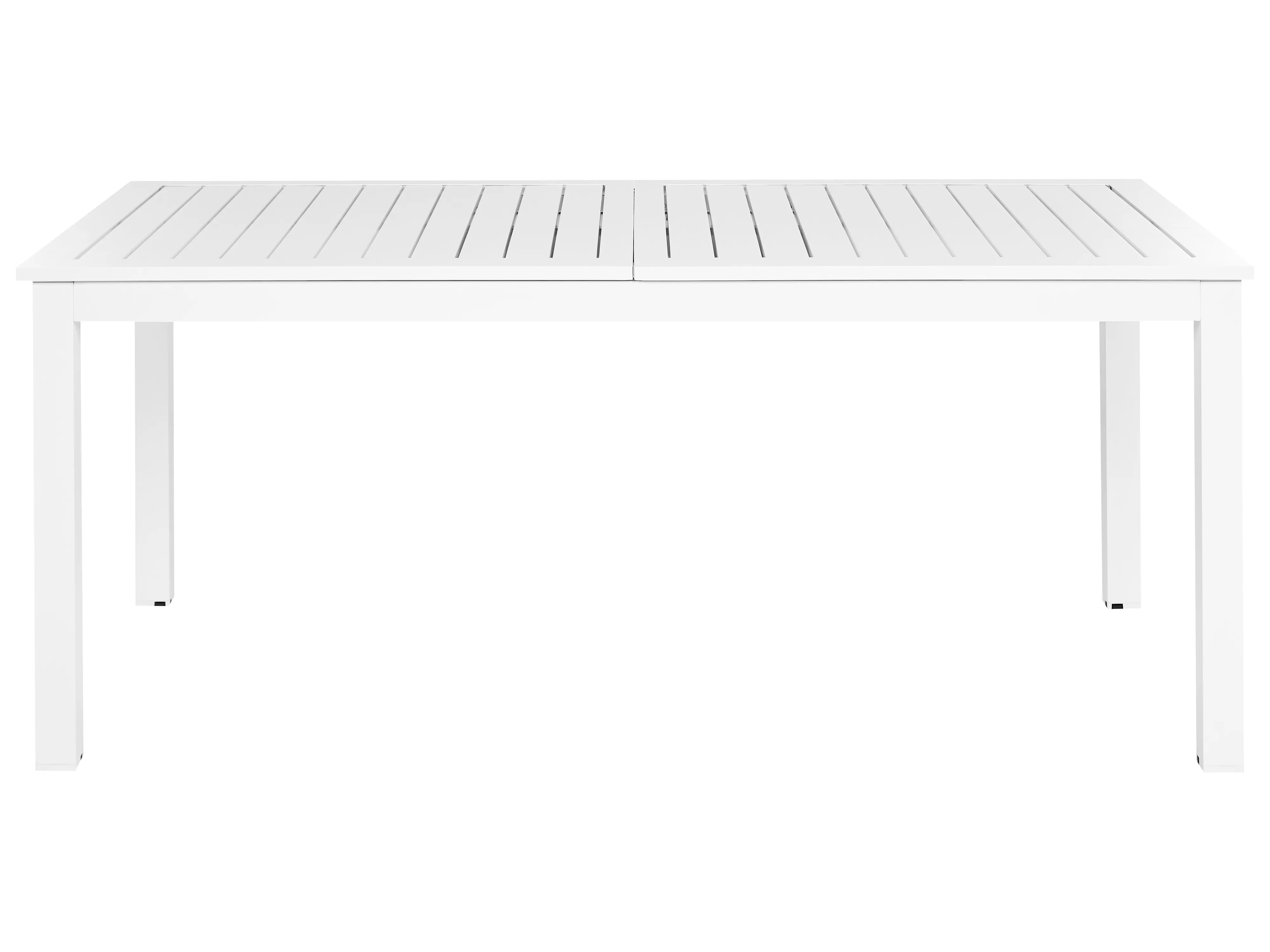 Uitschuifbare tuintafel SKALOMA 180/240 cm 90 cm Metaal Wit