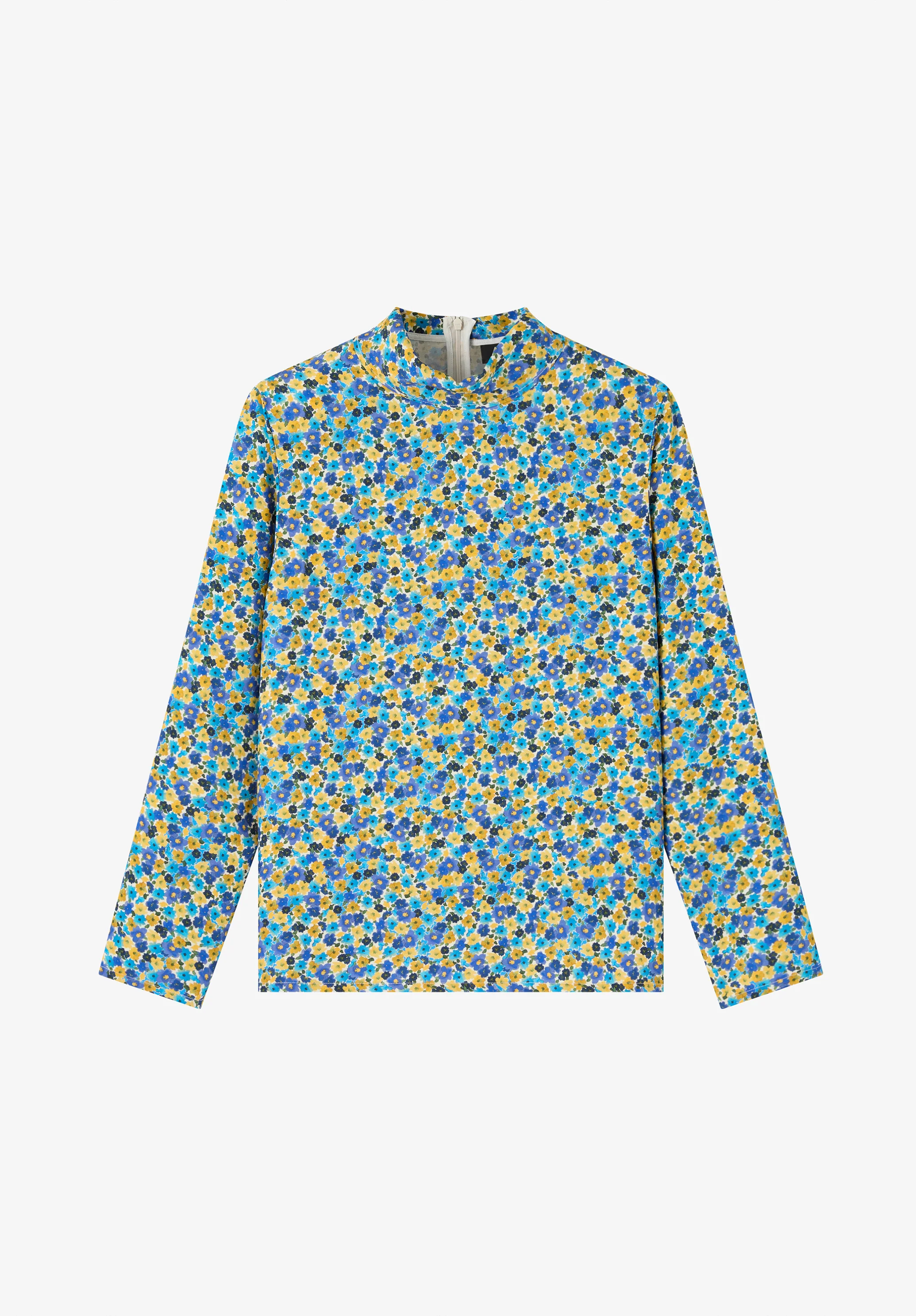 Blouse fluide à motifs fleurs multicolores - Multicolore