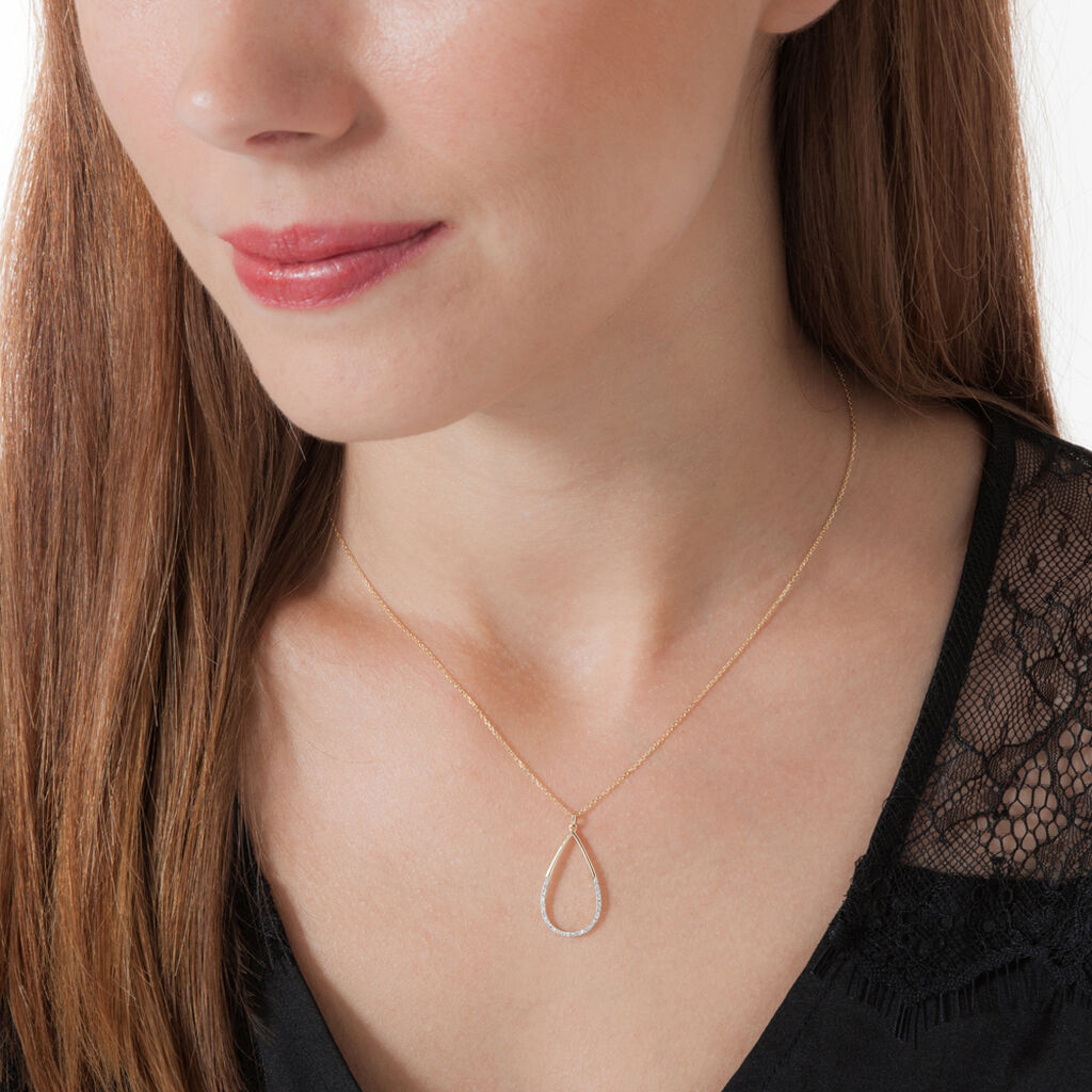 Collier Or Jaune Diamant