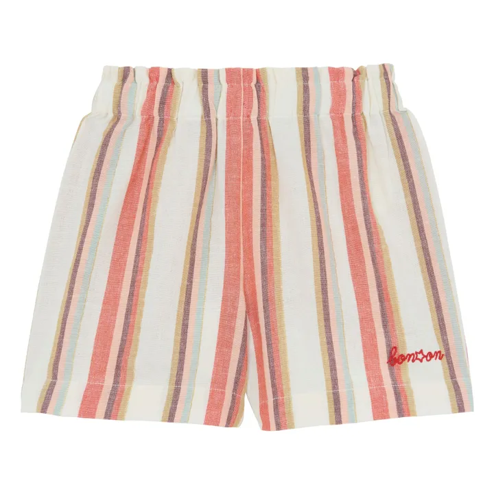Bonton Short Rayé Ilovis | Rose