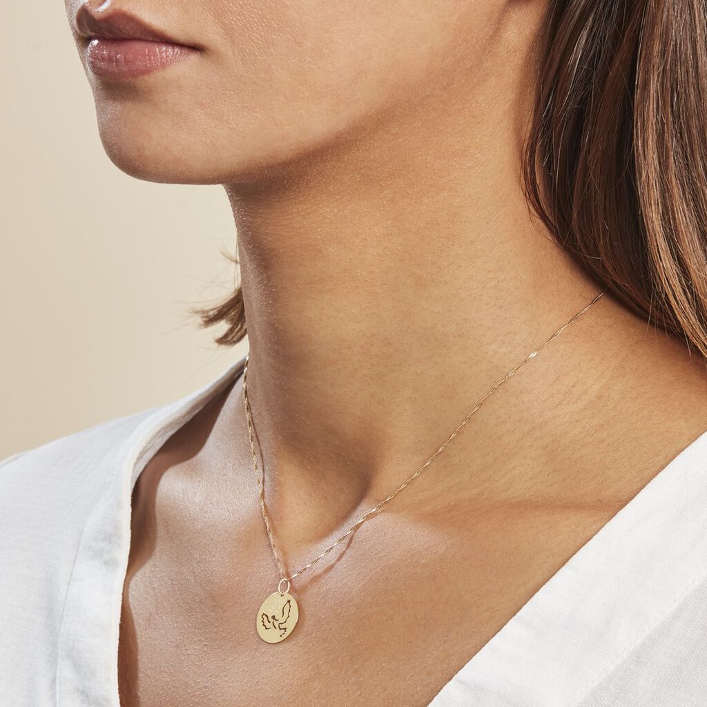 Pendentif Anny Colombe Or Jaune