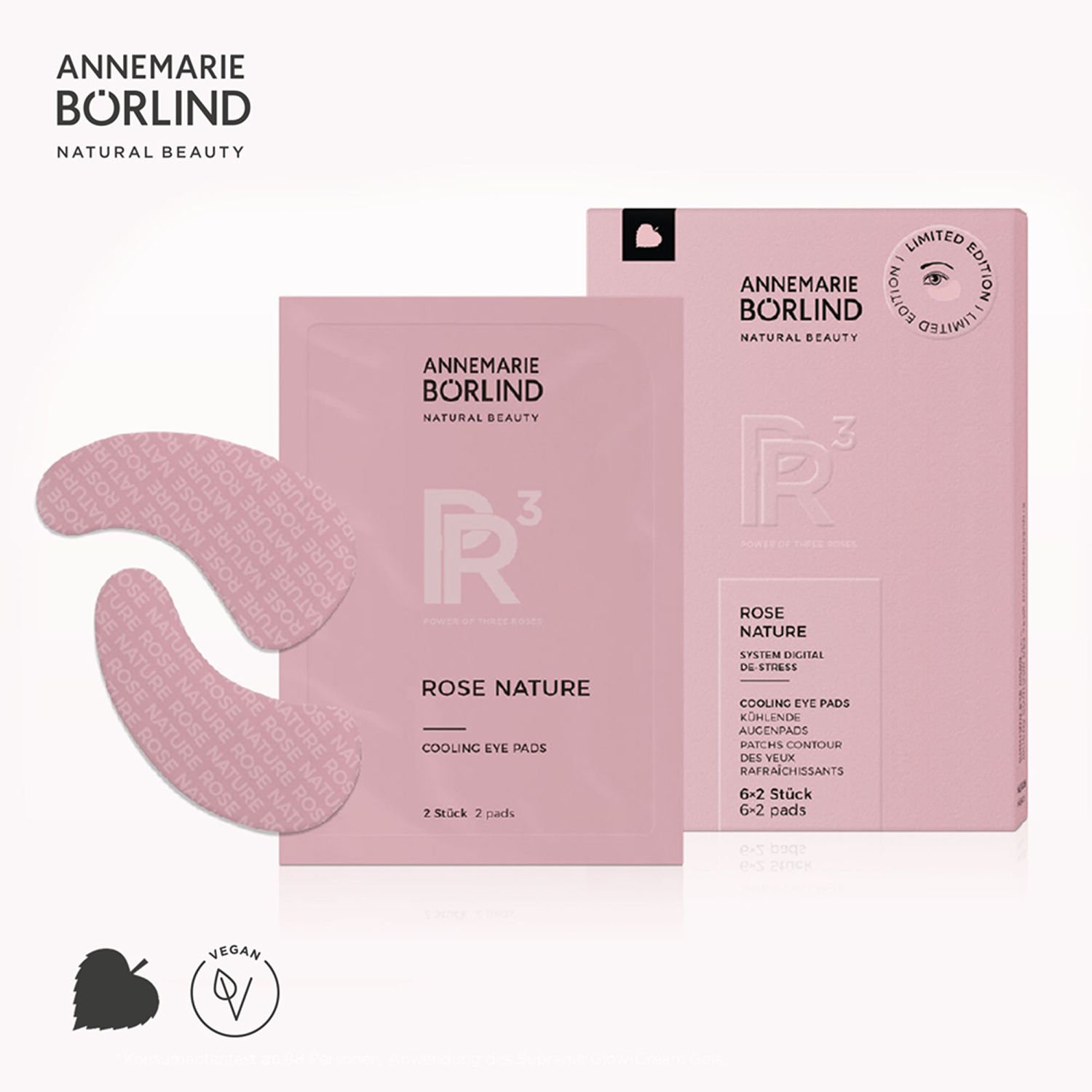 ANNEMARIE BÖRLIND Rose Nature Cooling Eye Pads