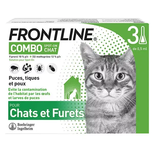 Frontline Combo Chats et Furets 3 pipettes