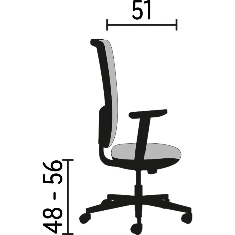 Fauteuil de bureau Kolos cuir - avec accoudoirs, appui-tête - Mécanisme Basculant axe décalé - Pied aluminium