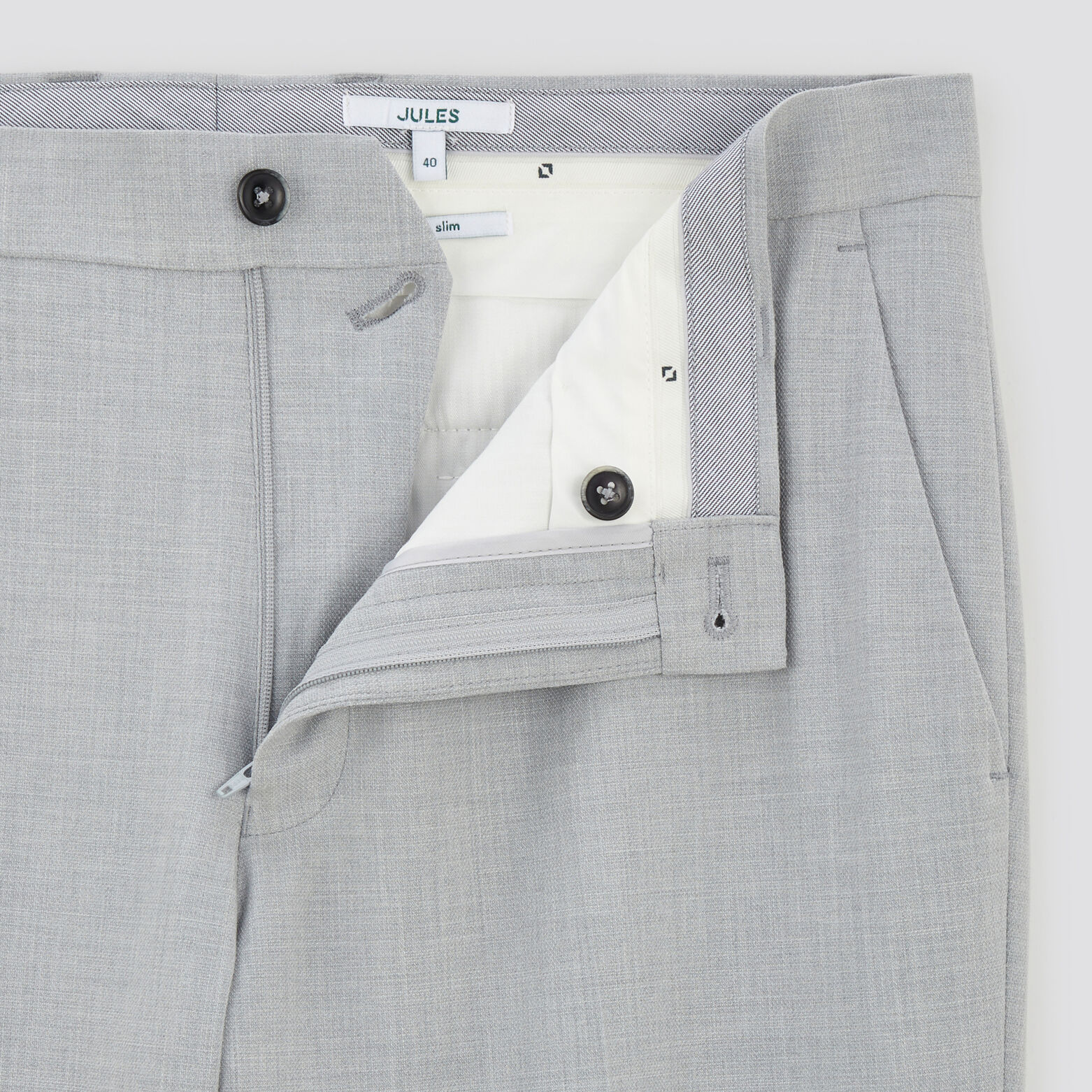 Pantalon de costume extra slim Gris clair