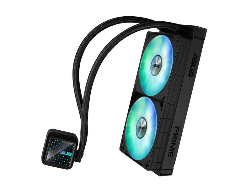 ASUS Wasserkühlung Prime LC 240 ARGB All-in-One-Flüssig-CPU-Wasserkühlung mit zwei ARGB Lüfter