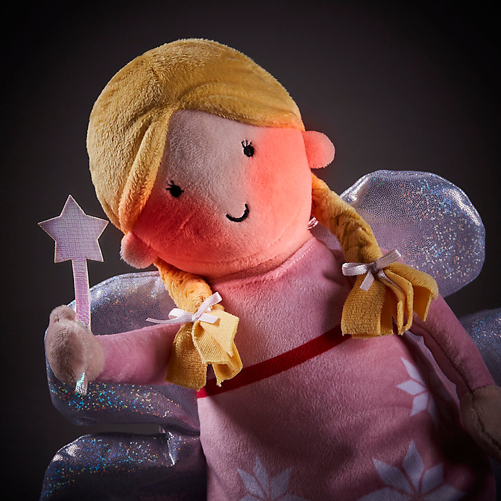 Peluche de Noël animée, musicale et lumineuse fée