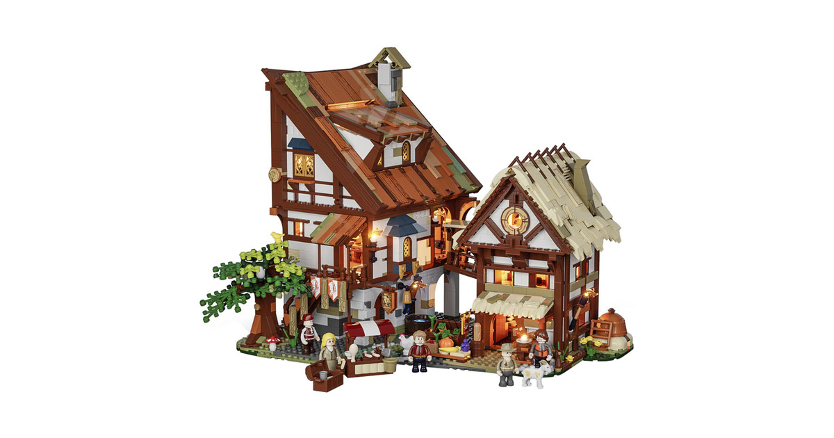 LumibricksMiddle Ages - Medieval Market Constructiespeelgoed  (F9015)