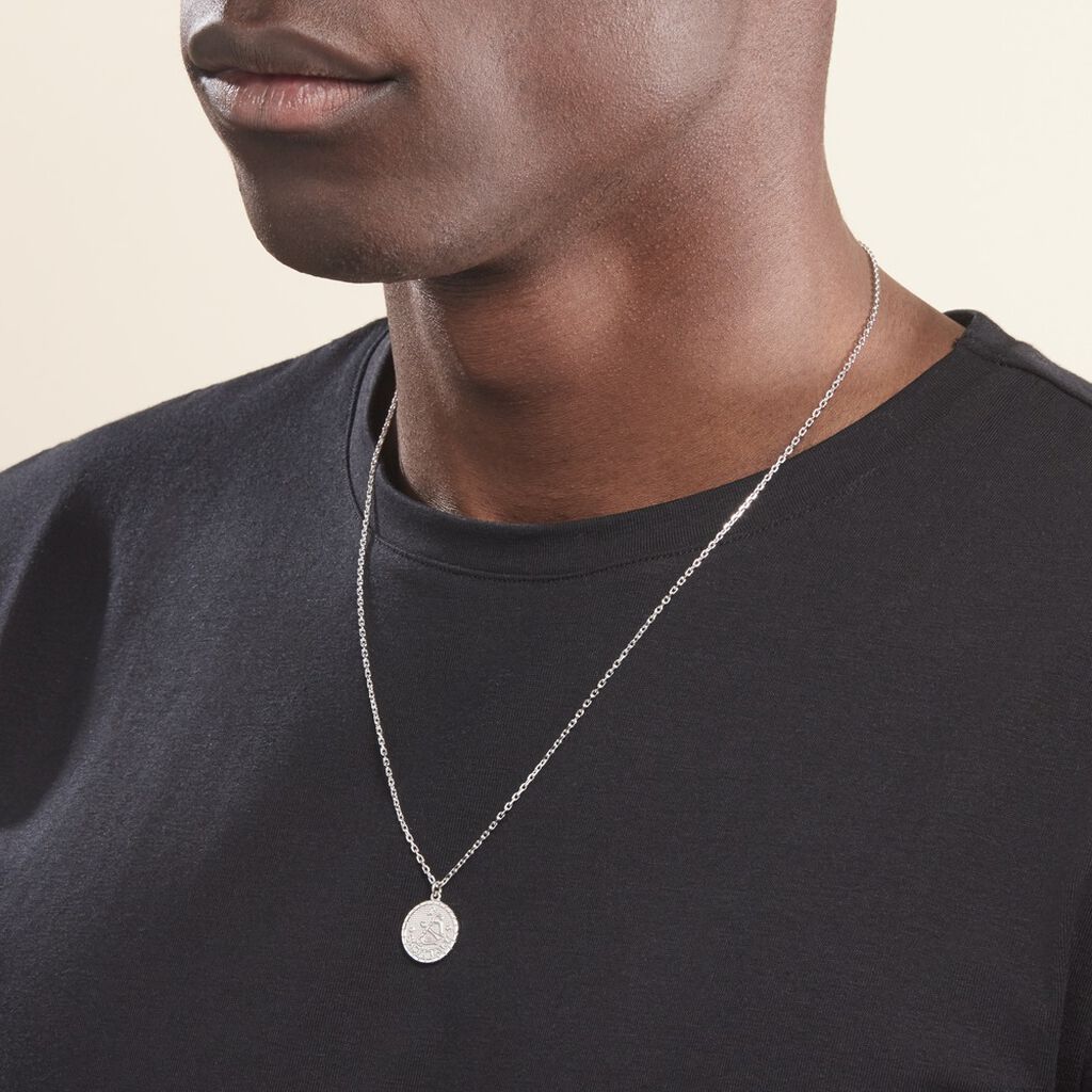 Collier Argent Blanc Hosni