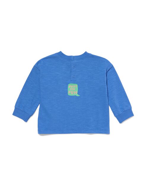 t-shirt bébé chien bleu vif