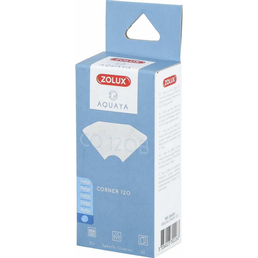 Filtre pour pompe corner 120, filtre co 120 b perlon x 2. Pour aquarium.