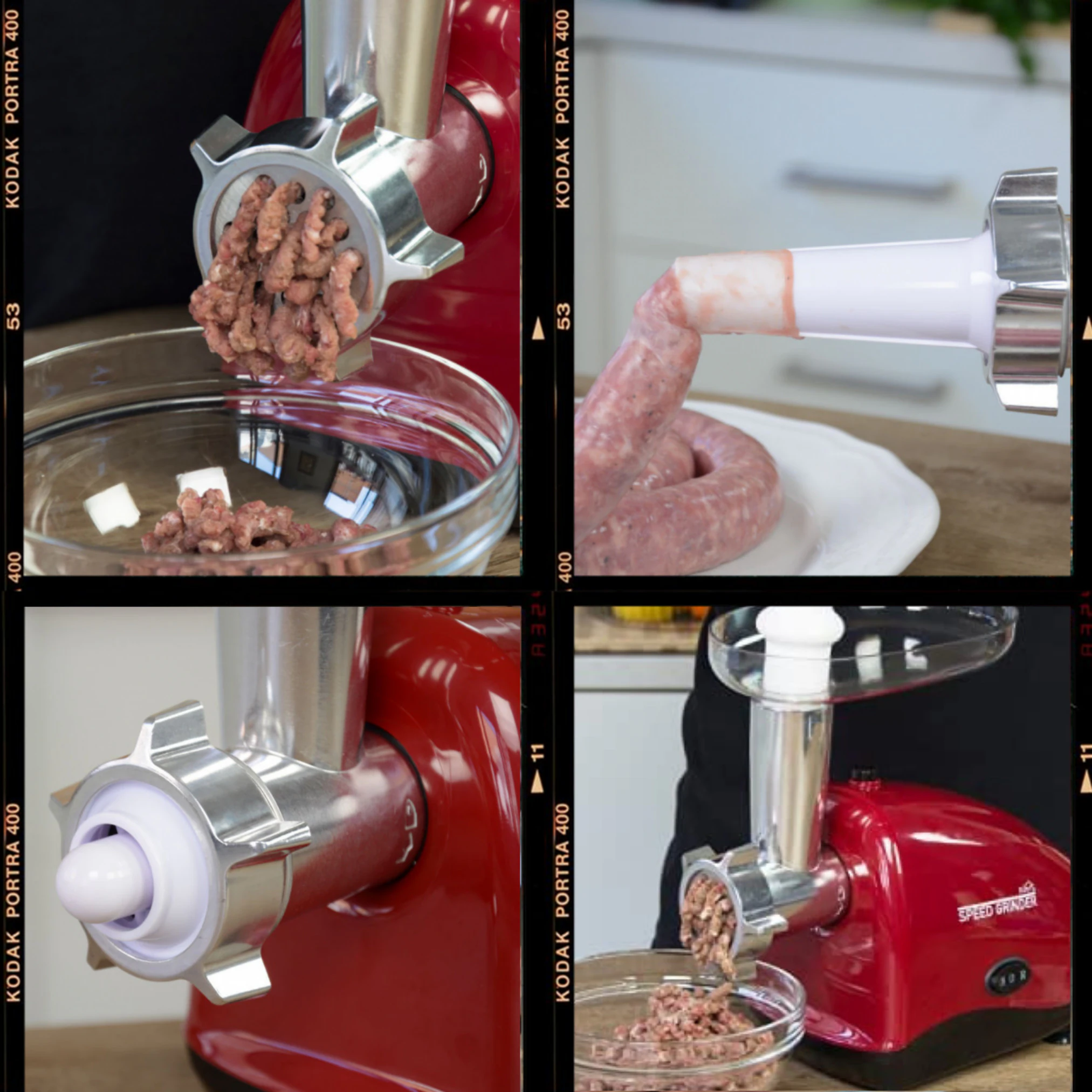 Starlyf® Elektrischer Fleischwolf - Kibbeh, Würstchenfüller Aufsatz Speed Grinder
