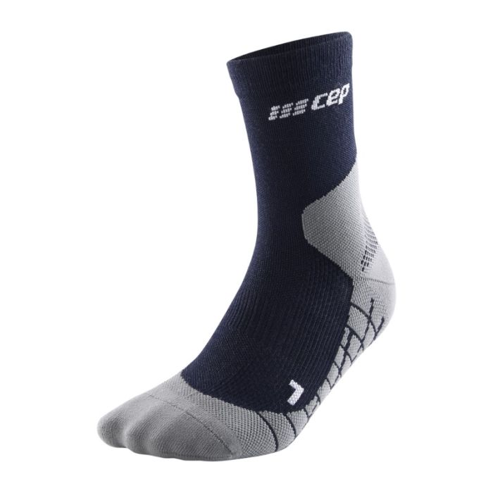CEP Herre Strømper Light Merino Hiking Socks Mid-Cut Blå