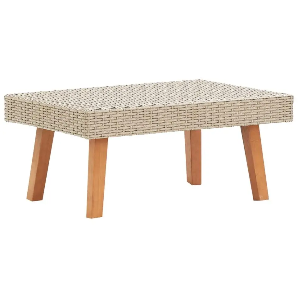 vidaXL - Tuinfauteuils - Beige - Poly rattan