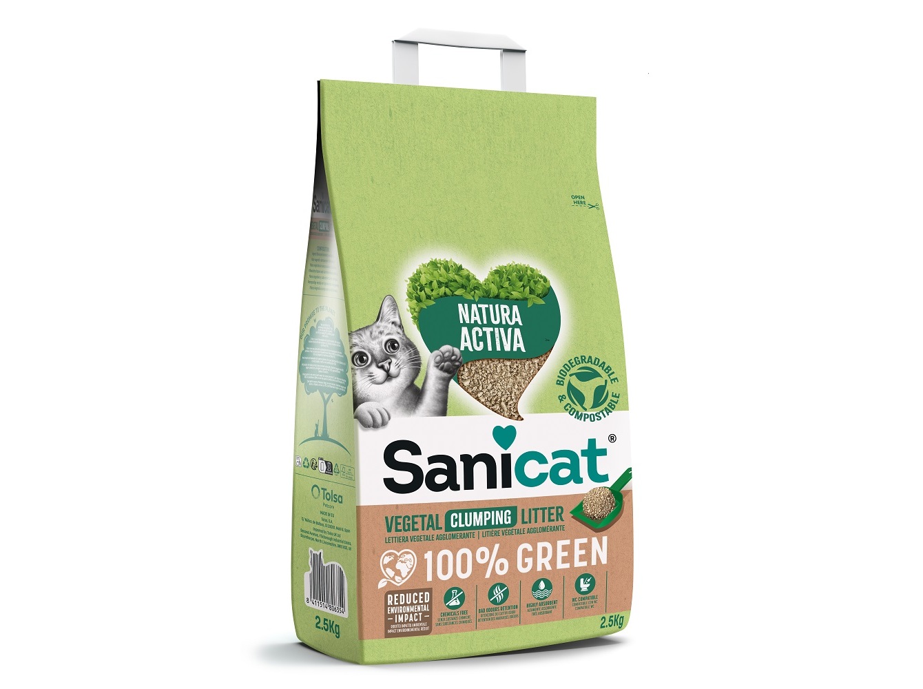 ABSORVENTE VEGETAL SANICAT NATURA ACTIVA 2.5KG