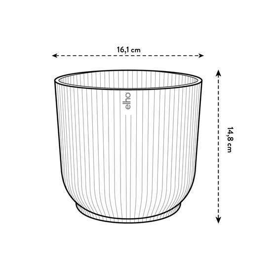 Cache Pot Vibes Fold Rond Ø16cm Blanc