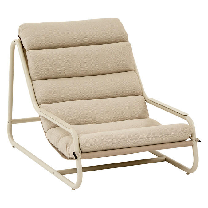 Ensemble fauteuil CELESTAM + table d’appoint SOLETIA Argile