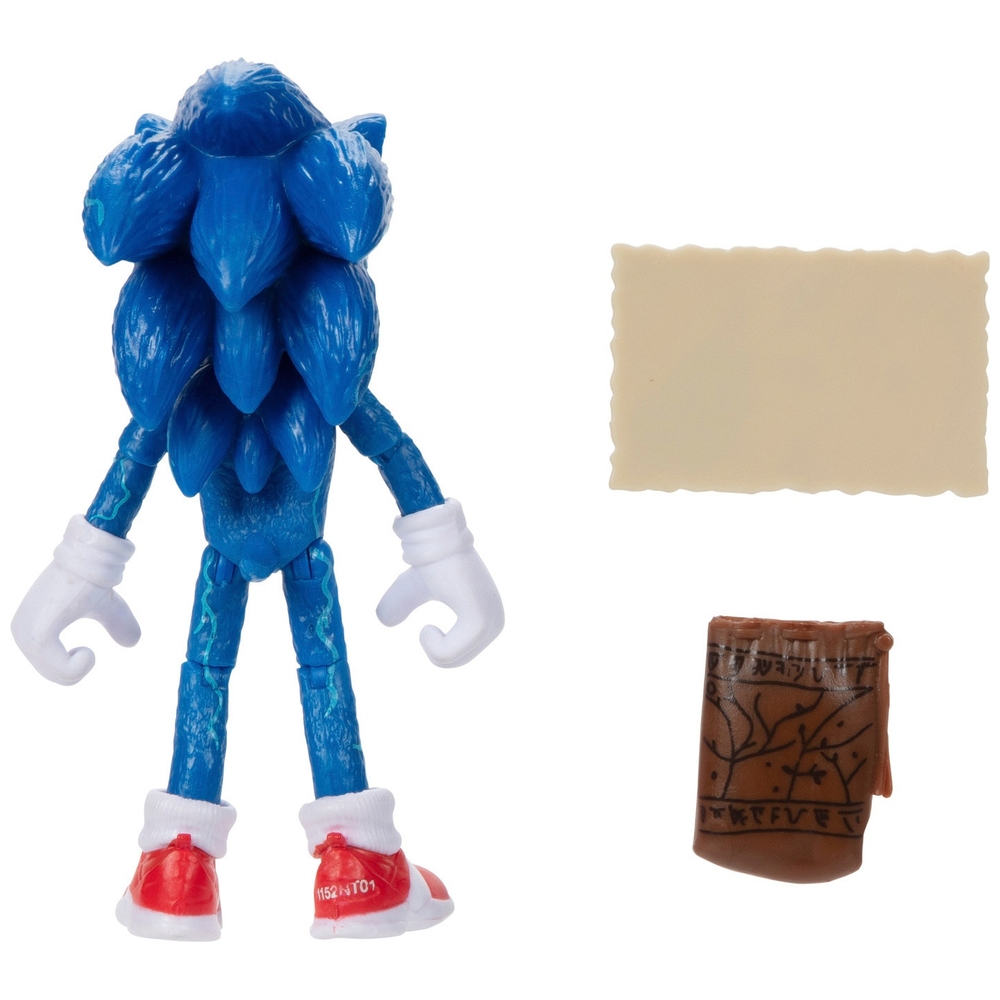 Sonic the Hedgehog 2 Filmfigur (10 cm): Sonic mit Karte und Ringbeutel