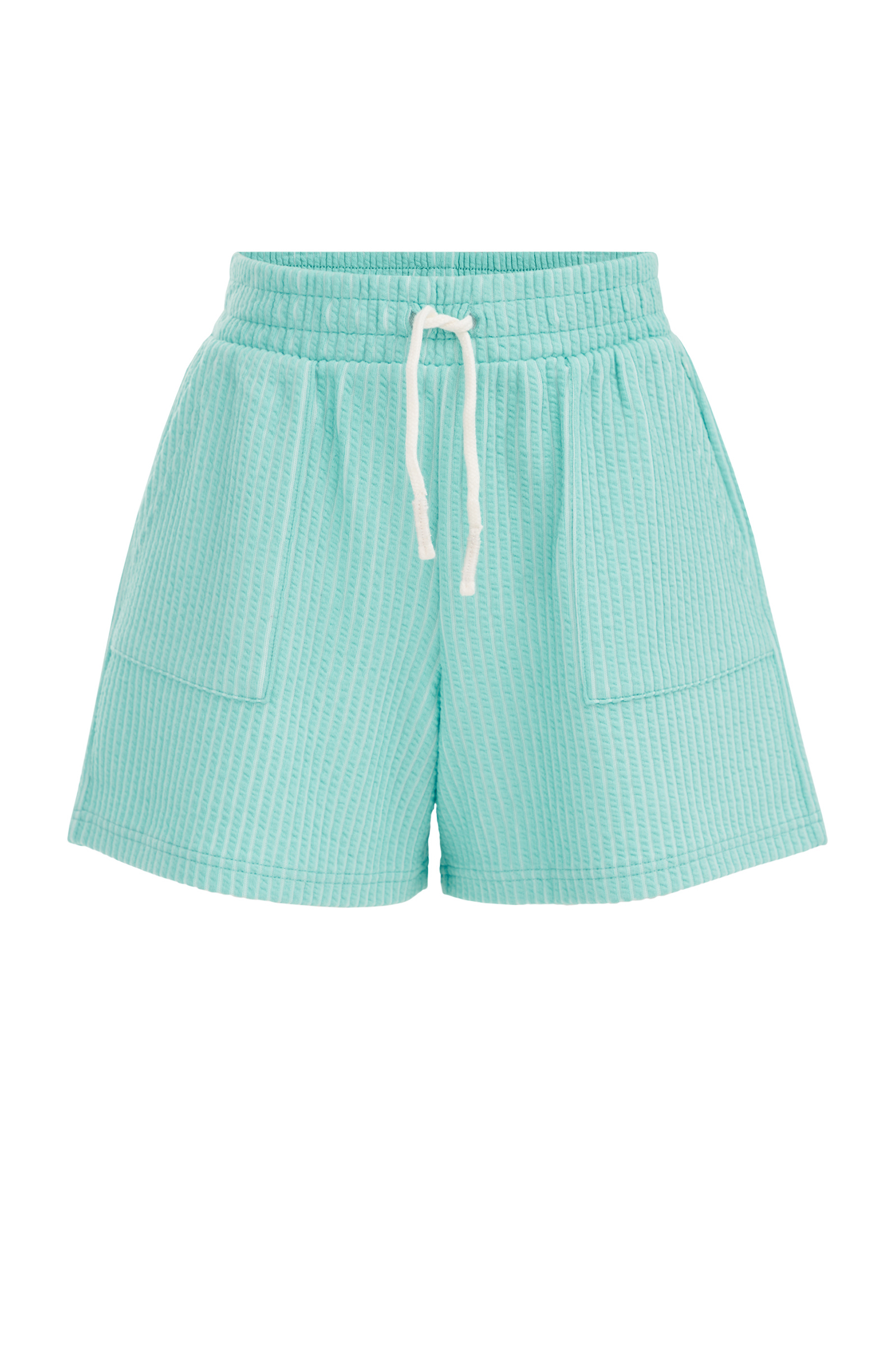 Meisjes sweatshort met dessin WE Fashion IJsblauw