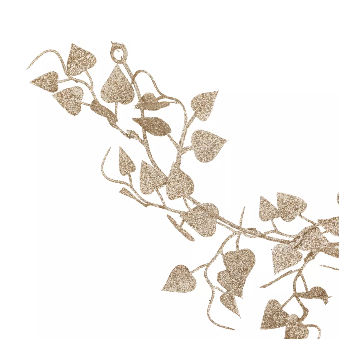 Guirlande de feuille (180 cm) Féerie de Noël Or pailleté