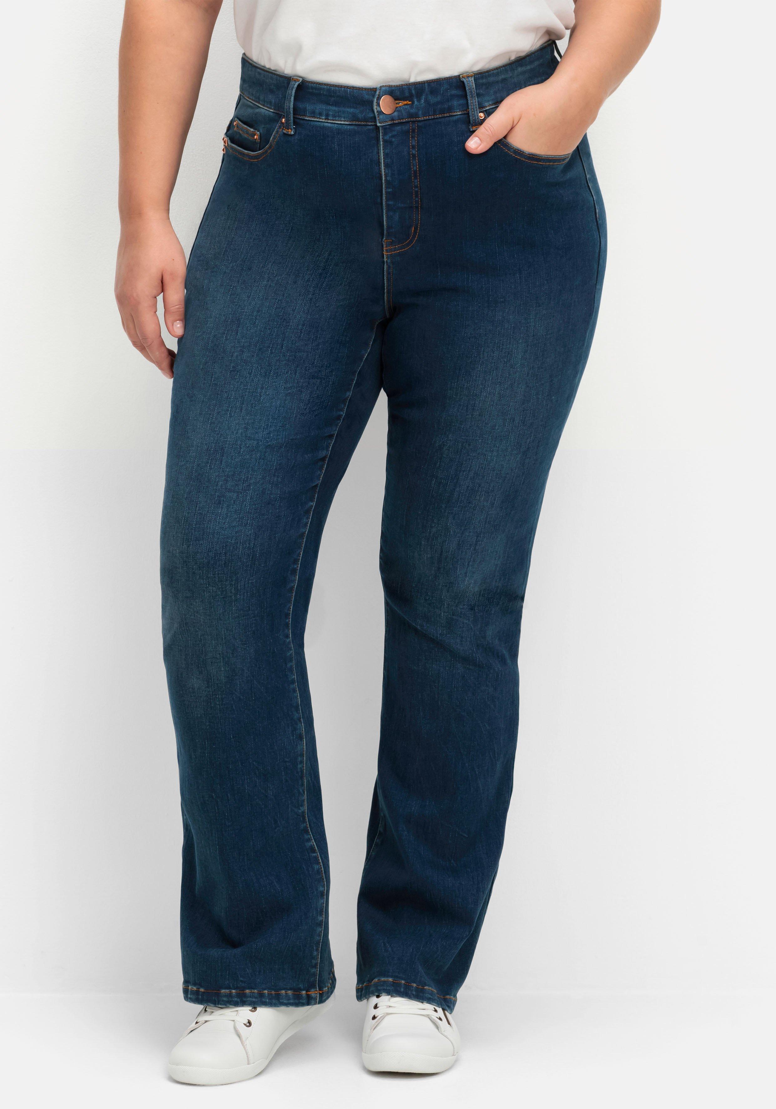 Bootcut Stretch-Jeans mit Bodyforming-Effekt