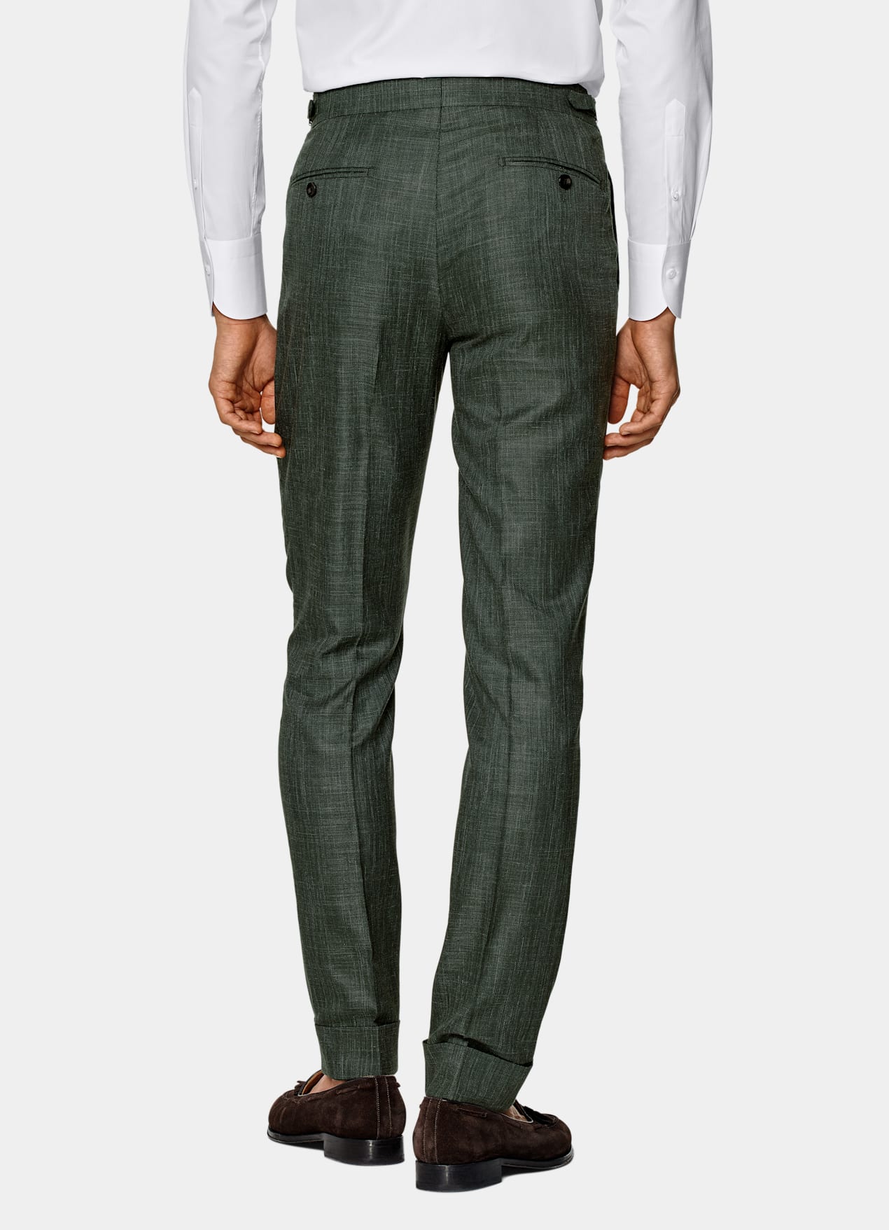 Costume Havana coupe Tailored vert foncé