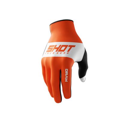 Gants cross Shot DRAW - SKY 2025 - Orange