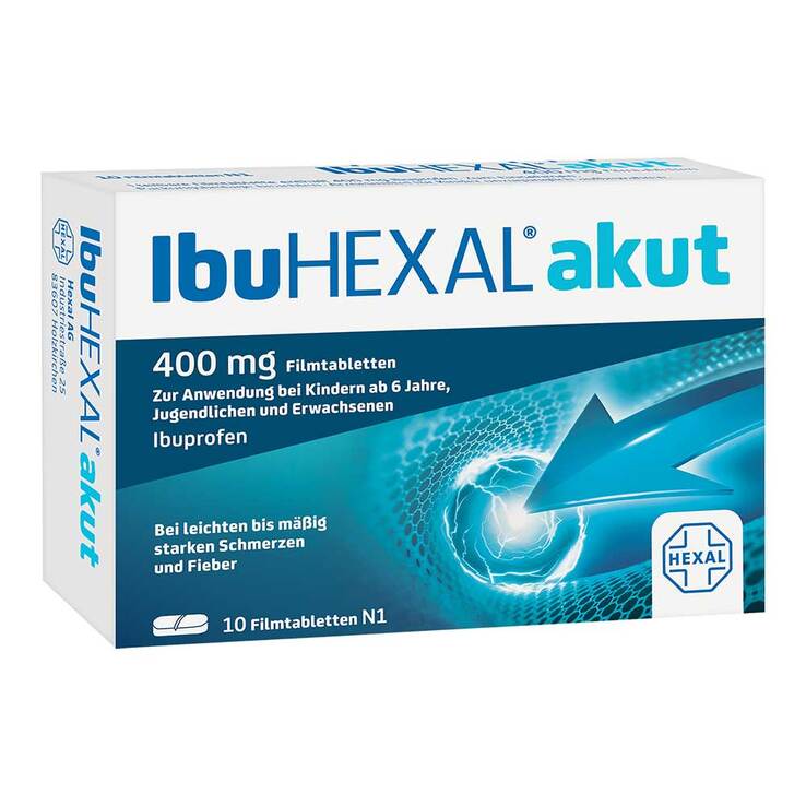 IbuHexal akut 400 mg Filmtabletten, 10 St
