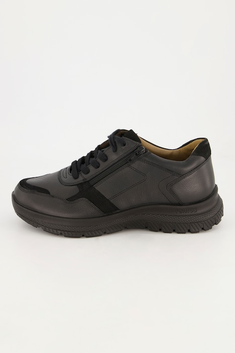 Halbschuh, Jomos, mit Reißverschluss, extra weit, echtes Leder, bis Gr. 50