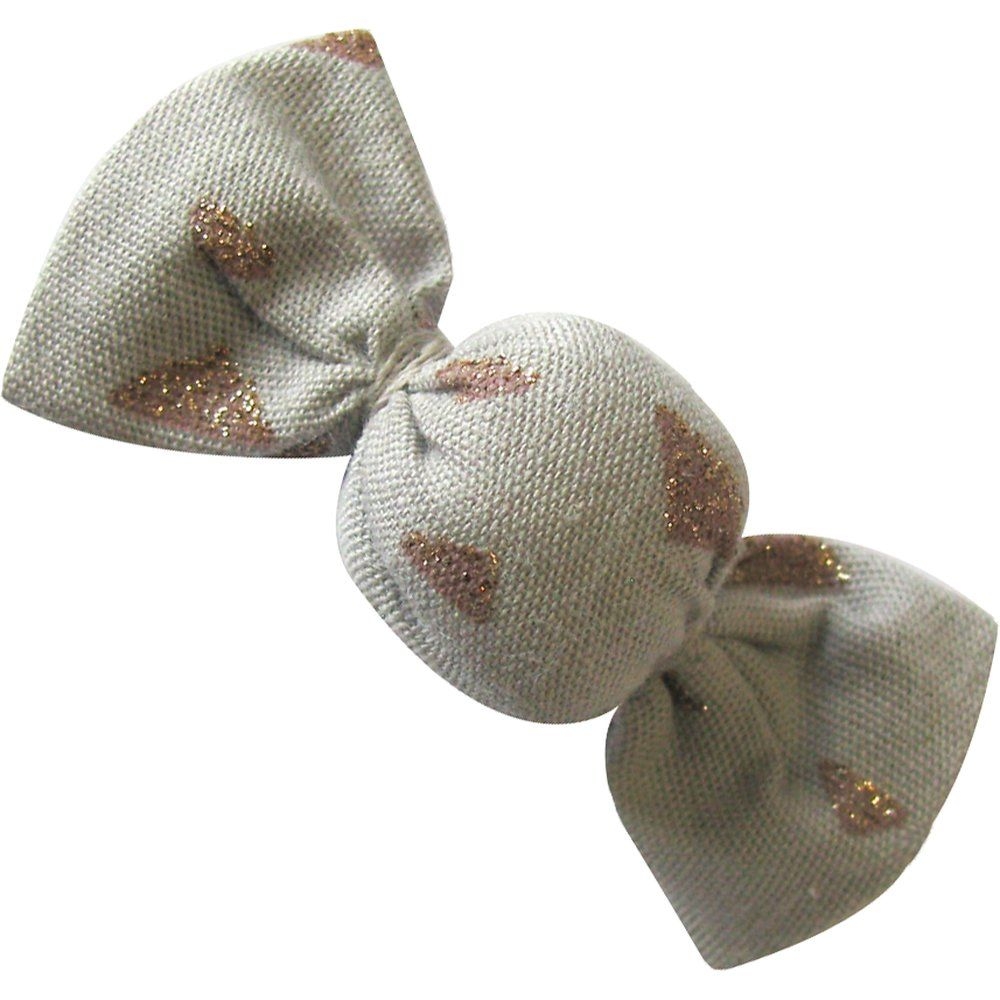 Petite Barrette Mini Bonbon Triangle Cuivré Gris
