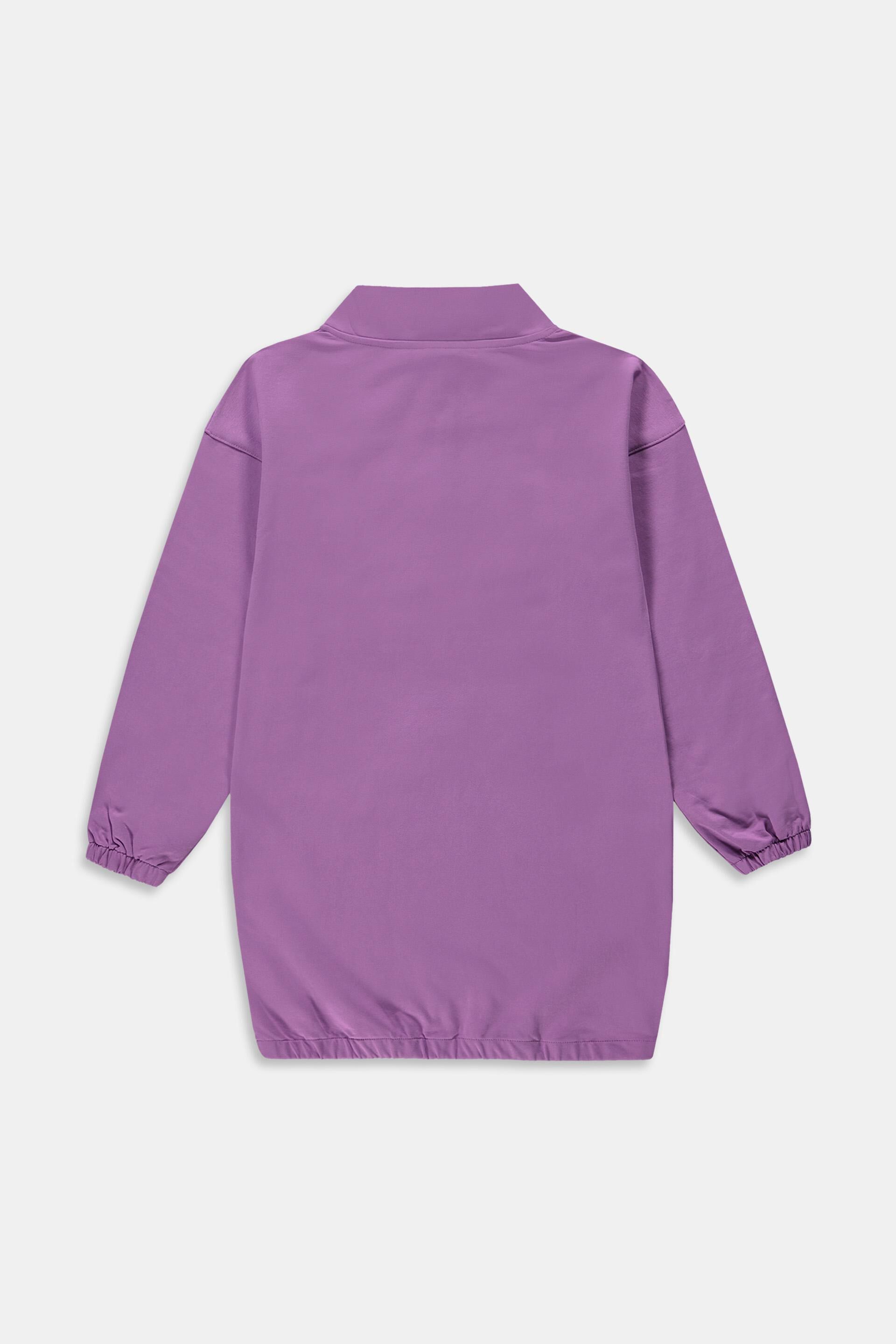 Robe en molleton à poche à inscription imprimée