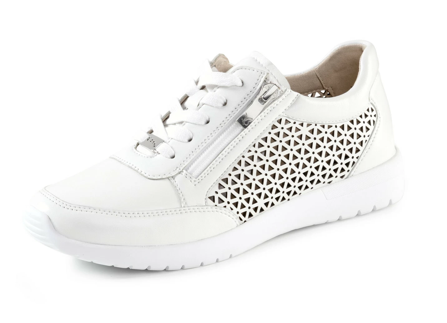 ELENA EDEN Sneaker aus luftig perforiertem Nappaleder