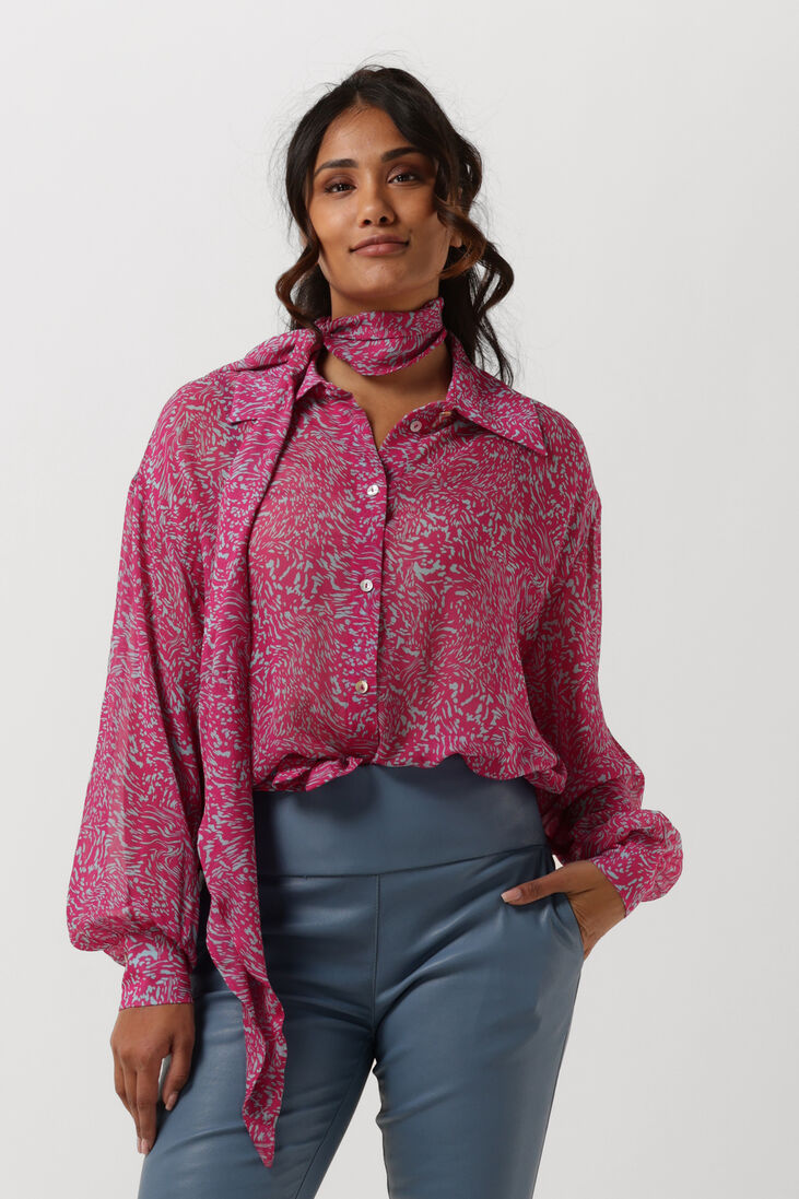 GOOSECRAFT fuchsia goosecraft blouse gc rosie blouse print
