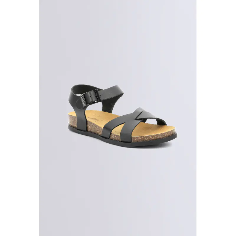 Kick alberta Noir SANDALES Cuir Femme