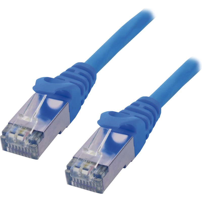 MCL Cable RJ45 Cat6 0.5m Blue câble de réseau Bleu 0,5 m F/UTP (FTP)