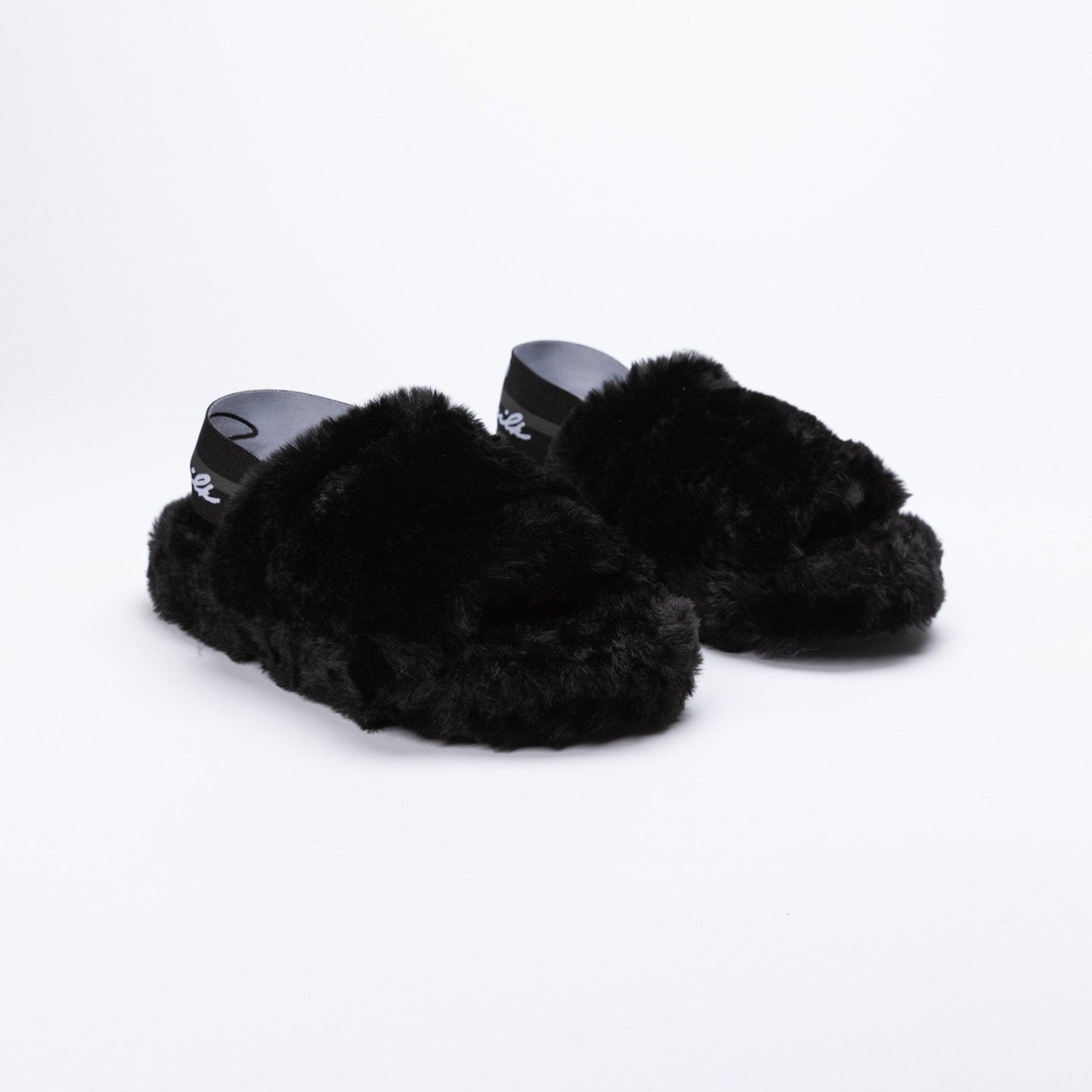 SikSilk Fluffy Sliders Womens