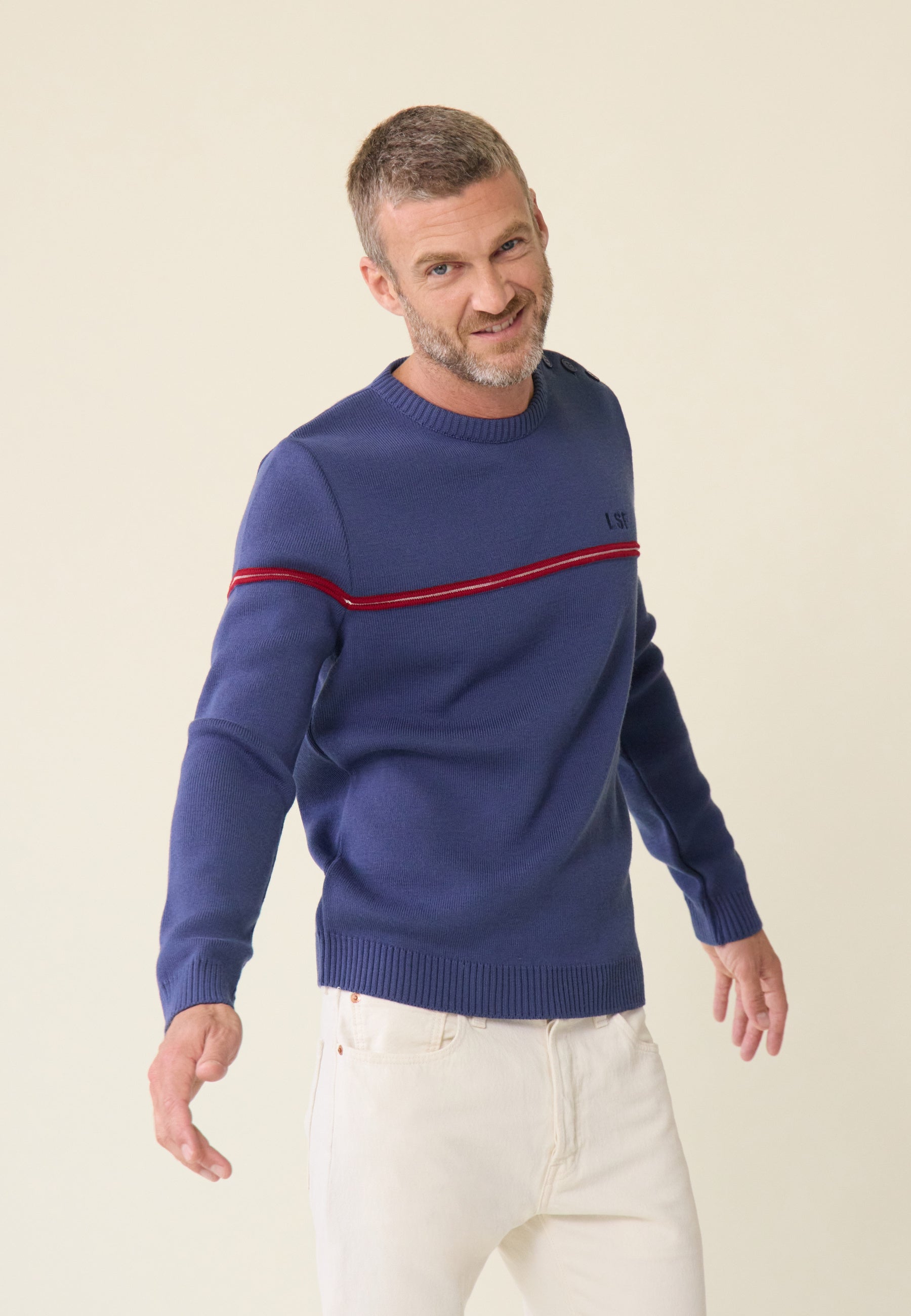 Pull Homme-Francois Bleu Marine Noël