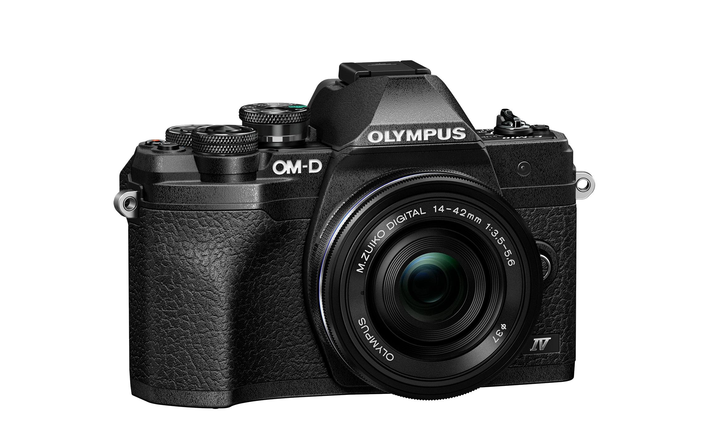 Fotokamera E-M10 Mark IV Kit 14-42 Schwarz<br>Kompakte Fotokamera mit Bildstabilisator und Sucher