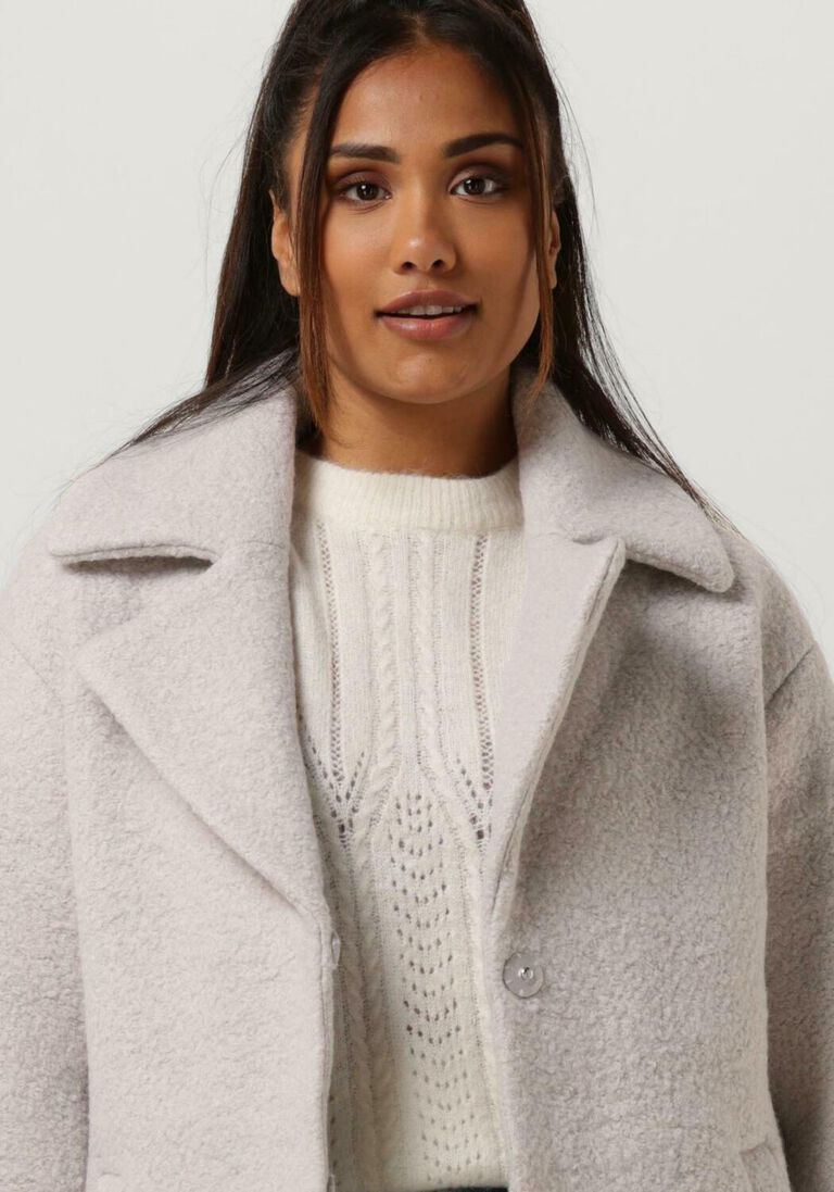 Y.A.S. witte y.a.s. mantel yastera wool mix coat